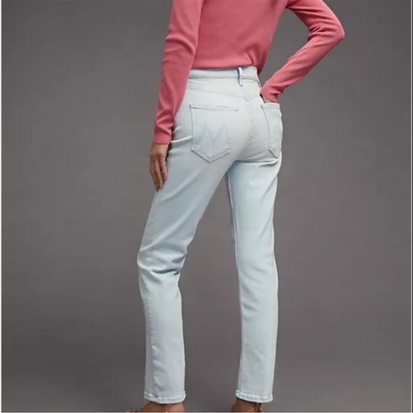 MOTHER The Pixie Tomcat Ankle Button Fly Jeans Pina Colada Paradise Size 25 - Picture 2 of 15